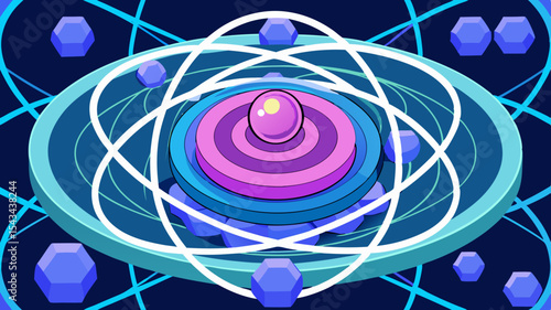 Quantum Multiverse Data Visualizer — Futuristic Vector Infographics.
