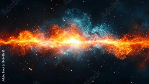 Wallpaper Mural Fiery and icy cosmic phenomena Torontodigital.ca