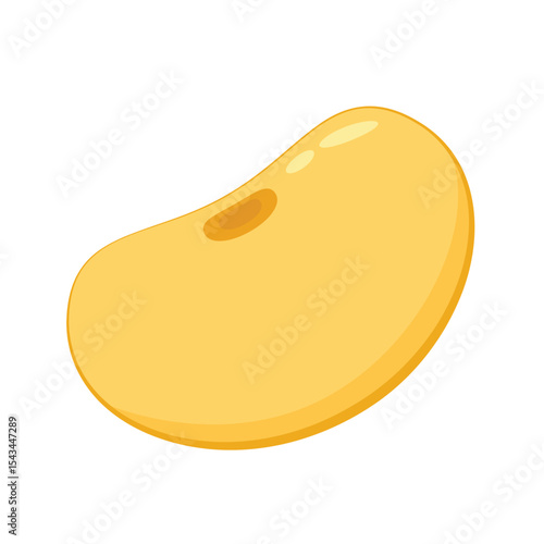 Soybean vector. Soybean on white background. free space for text.