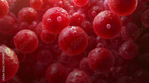 3D illustration of red red cells in motion, emphasizing health, medical research, and internal physiological processes red cell motion, medical illustration, red corpuscles, intern