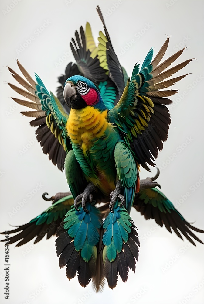 Fototapeta premium blue and yellow macaw