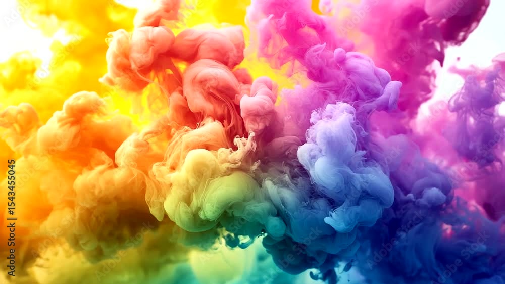 Colorful ink swirling in water Colorful ink swirling in water