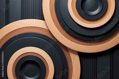 Concentric Circle Wall Art – Modern Geometric Decor