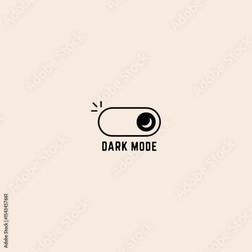 Darkmode switch icon flat vector design.