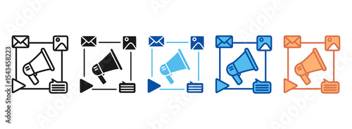 Promotion Icon Set Multiple Style Collection