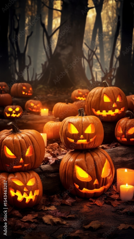 Obraz premium halloween background