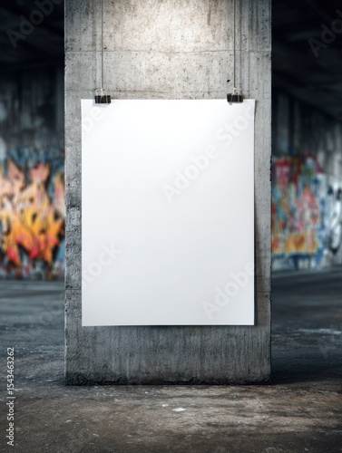 Urban Street A4 Poster Mockup with a Raw Aesthetic