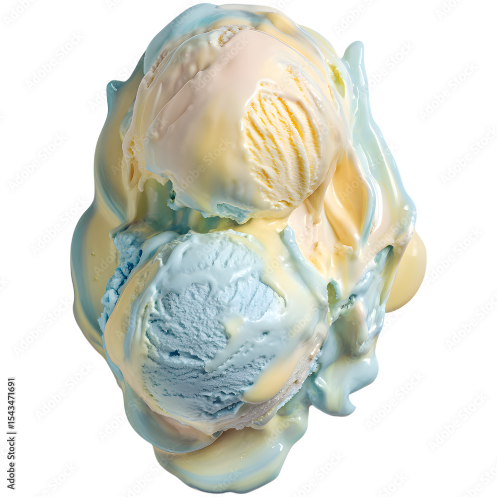 Obraz premium melted ice cream 