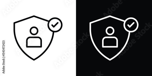 Authentication icon filled flat sign concept for web design.