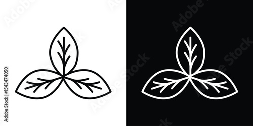 Basil icon filled flat sign concept for web design.