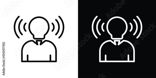 Brand awareness icon filled flat sign concept for web design.