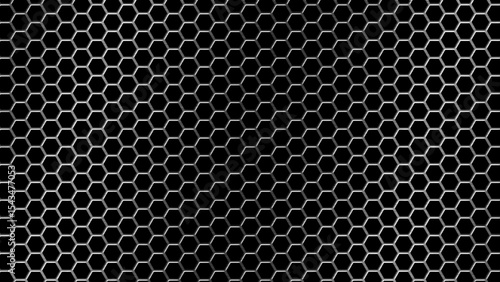 Wallpaper Mural 六角形メッシュ、ハニカムの金属背景 Torontodigital.ca