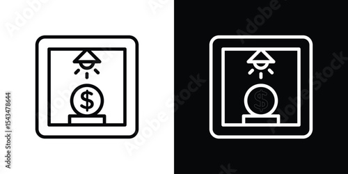 Business incubator icon filled flat sign concept for web design.