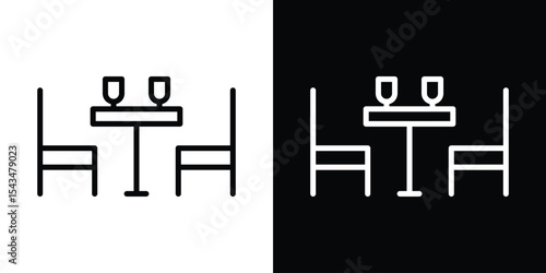 Cafeteria icon filled flat sign concept for web design.