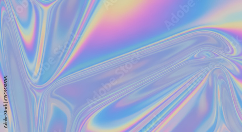 Holographic Abstract Background Texture Pastel Color Iridescent
