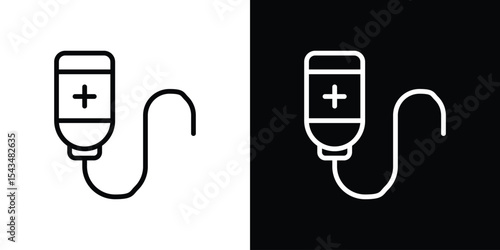 Chemotherapy icon filled flat sign concept for web design.