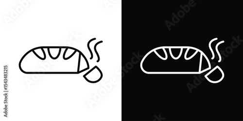 Chocolate icon filled flat sign concept for web design.
