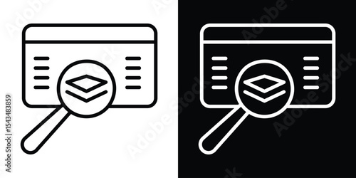 classification icon filled flat sign concept for web design.