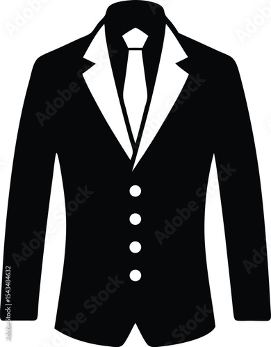 man's suit silhouette icon