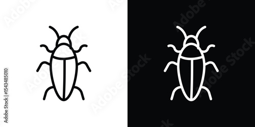 Cockroach icon filled flat sign concept for web design.