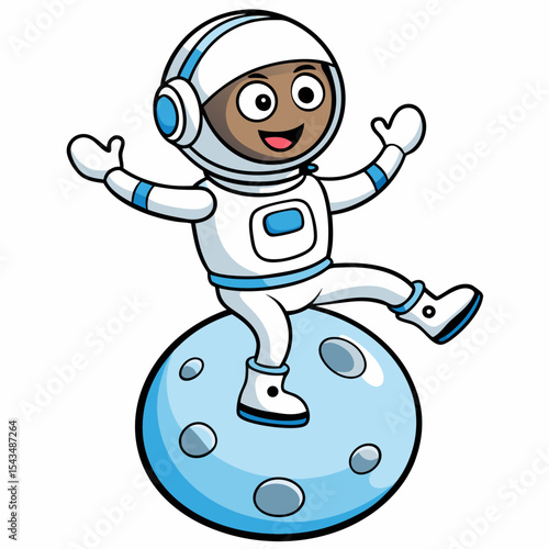 astronaut dancing on the moon