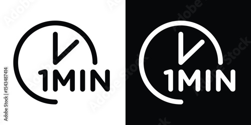 Cooking time icon filled flat sign concept for web design.