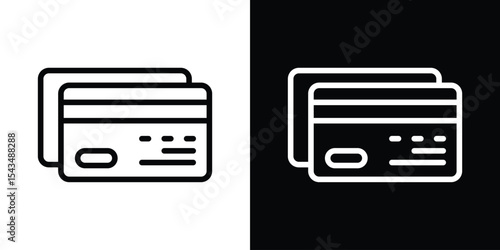 Credit card icon filled flat sign concept for web design.
