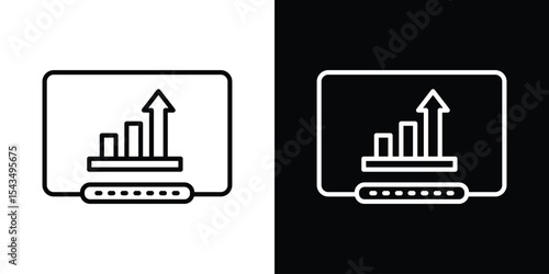 Equity derivatives icon filled flat sign concept for web design.