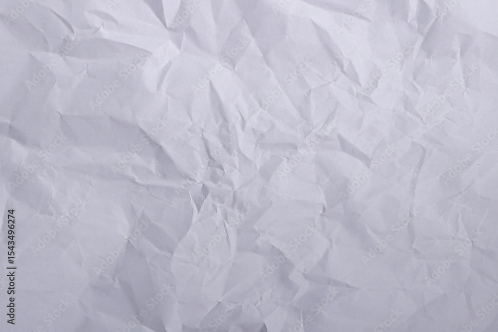Obraz premium Crumpled White Paper Texture Background