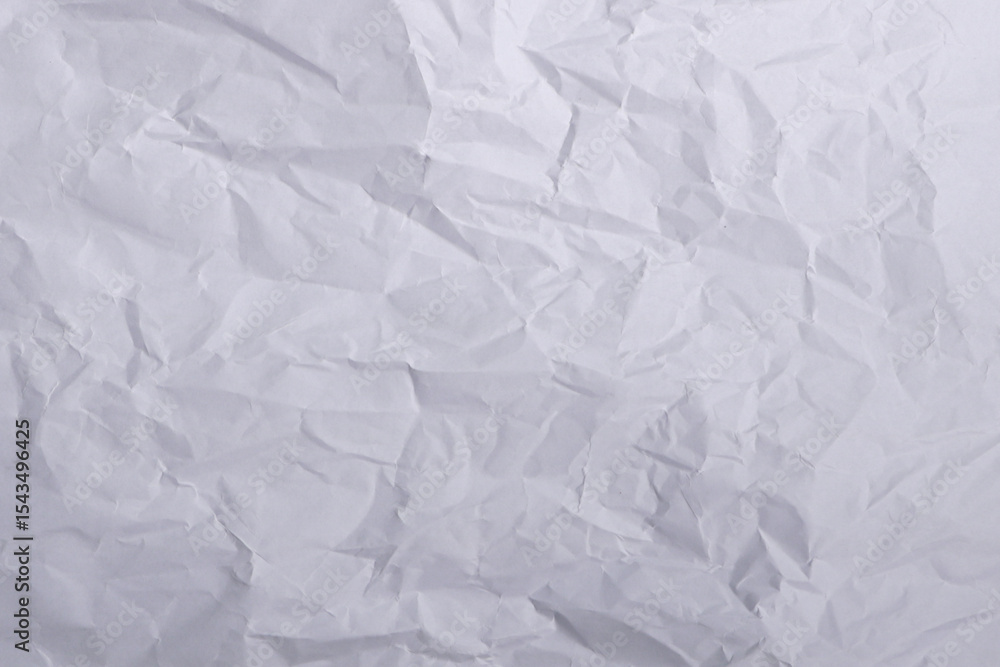 Obraz premium Crumpled White Paper Texture Background