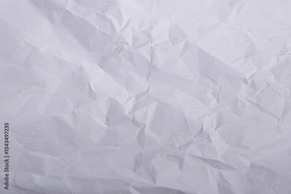 Obraz premium Wrinkled White Paper Texture Background