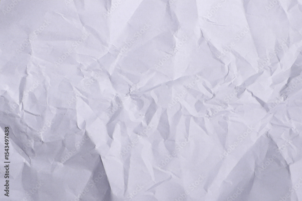 Naklejka premium Wrinkled White Paper Texture Background