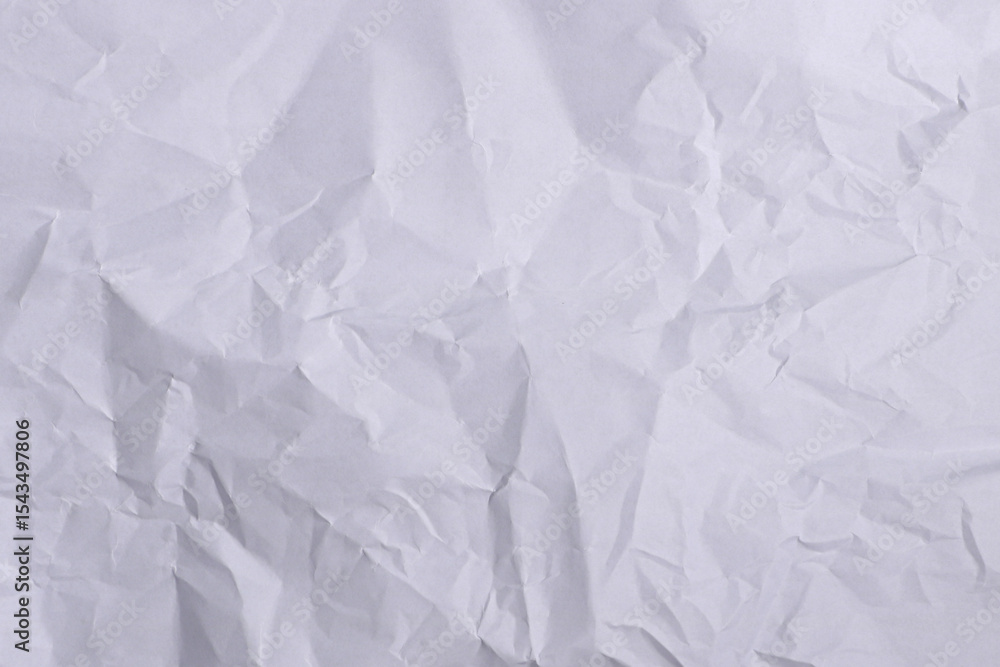 Obraz premium Crumpled White Paper Texture Background