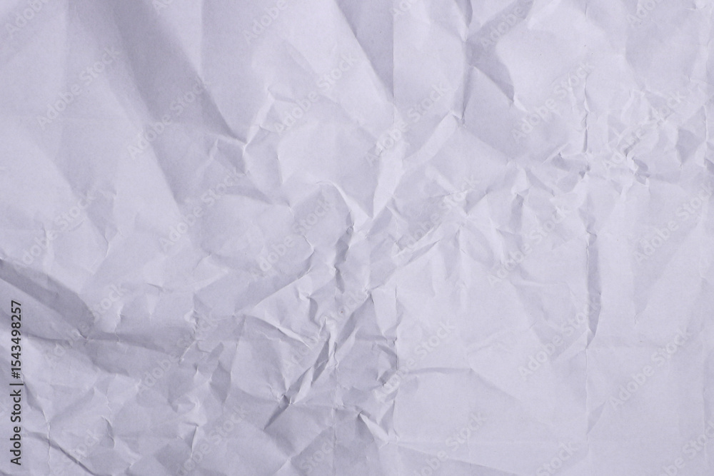 Obraz premium Crumpled White Paper Texture Background