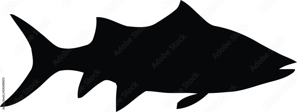 Obraz premium Fishing logo template, Fishing Logo Icon, unique fishing-related logo. simple. memorable. vector. editable, Fish With Arrow Shape Fishing Logo Template, fish chub logo, Fishing bass logo. 