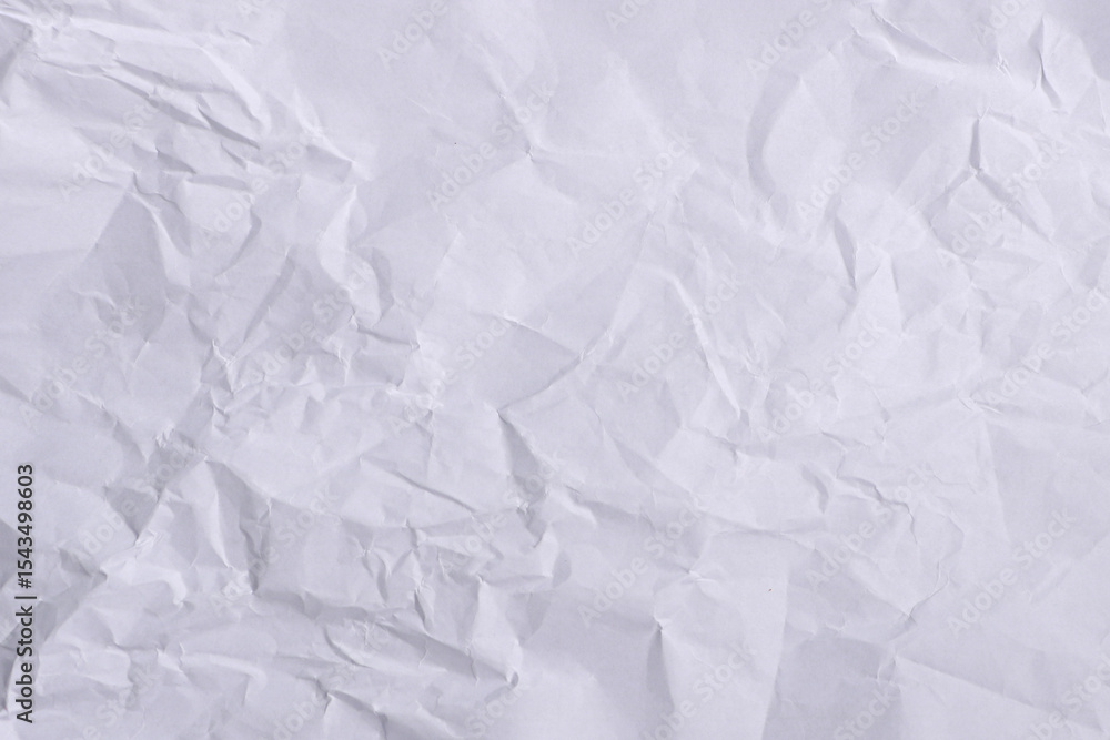 Obraz premium Wrinkled White Paper Texture Background