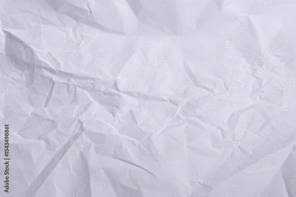 Obraz premium Crumpled White Paper Texture Background