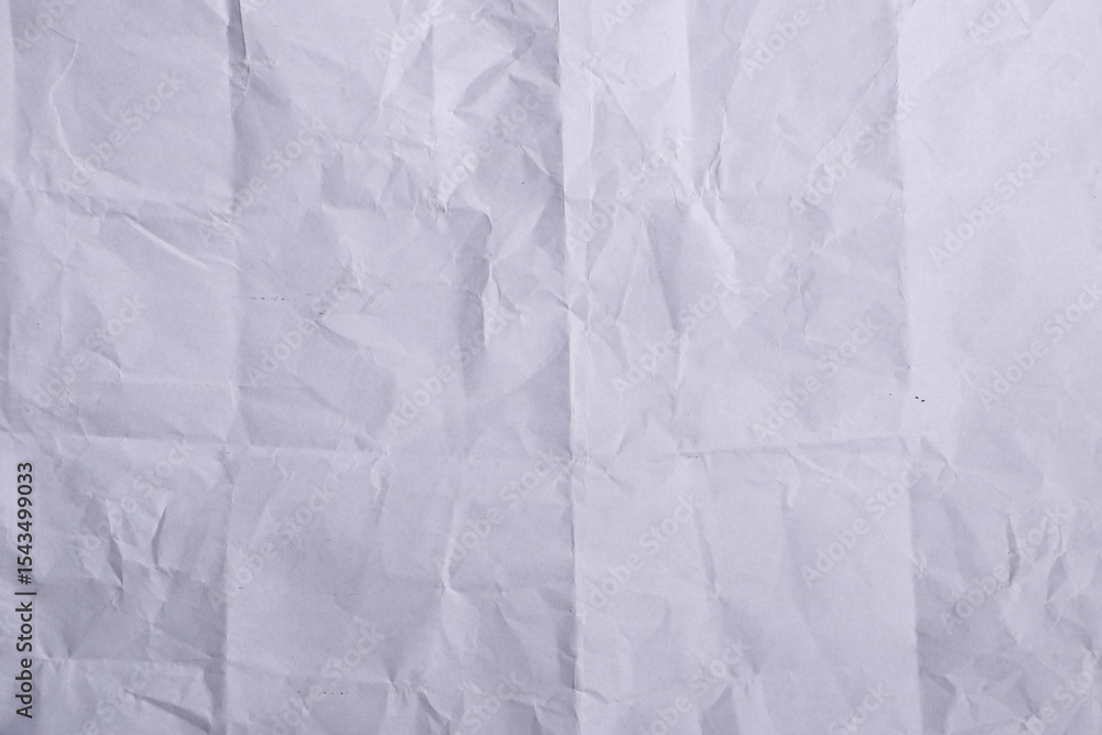 Obraz premium Wrinkled White Paper Texture Background