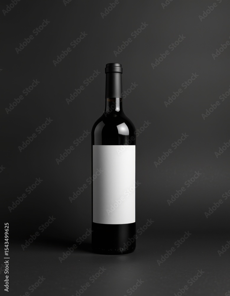 Elegant wine bottle display studio product photography minimalist environment close-up view modern aesthetic Elegant wine bottle display studio product photography minimalist environment close-up view modern aesthetic