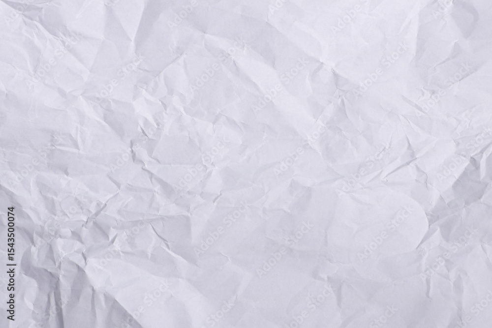 Obraz premium White Wrinkled Paper Texture Background