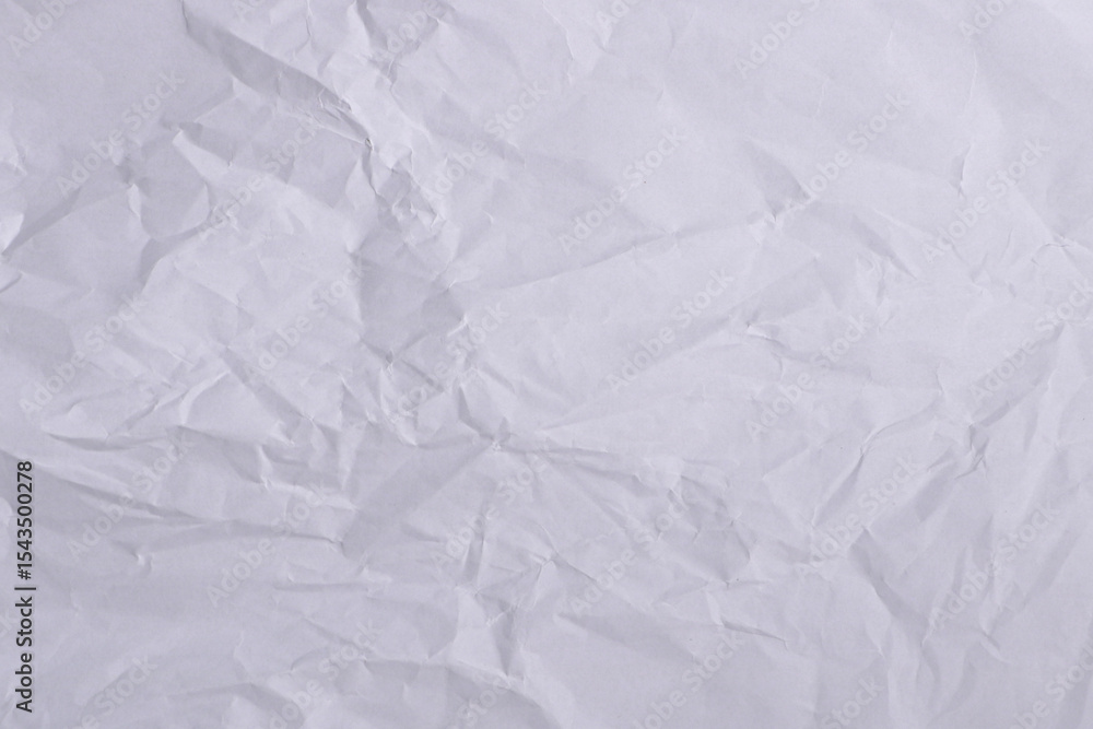 Naklejka premium White Wrinkled Paper Texture Background