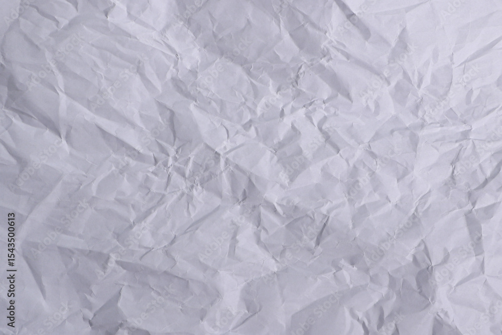 Obraz premium Crumpled White Paper Texture Background