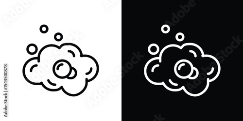 Foam icon filled flat sign concept for web design.