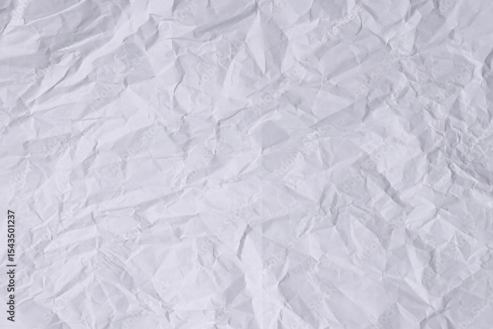 Obraz premium White Crumpled Paper Texture Background