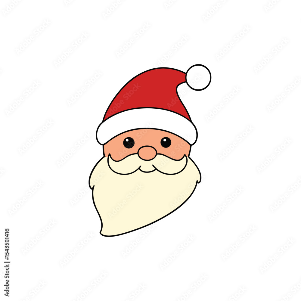 santa s floating beard and hat with rosy cheeks w santa s floating beard and hat with rosy cheeks w