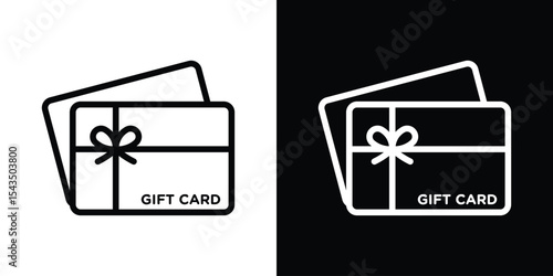 Gift card icon collection. line stroke icon. EPS 10