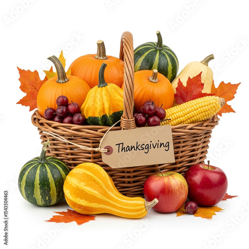 Thanksgiving Basket with Pu...