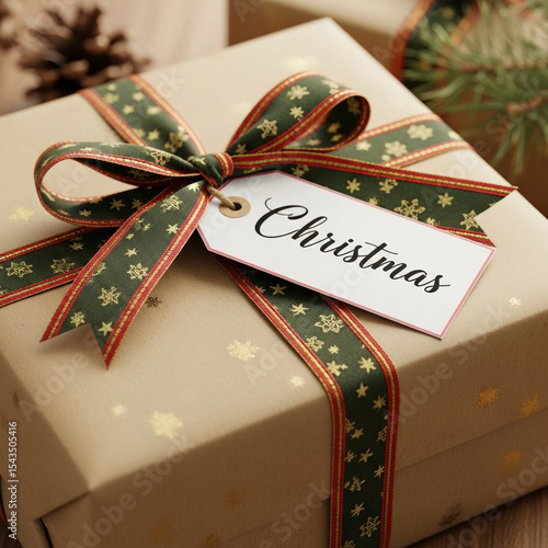Christmas Gift Box with Gre...