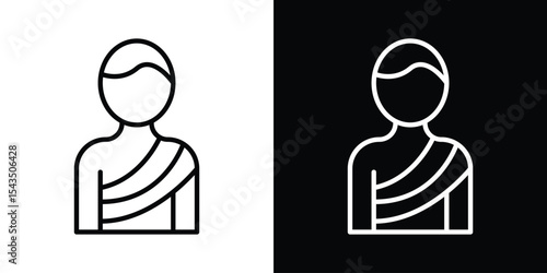 Hajj icon filled flat sign concept for web design.