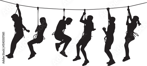 Climber Rappelling Down Cliff Silhouette

Extreme Rappelling Action Vector Scene

Mountain Rappelling Gear Silhouette Design

Rappeller Hanging on Rock Face Vector Art

Vertical Descent Adventure Silh